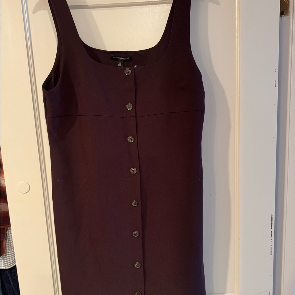 Banana Republic Dark Purple Button-Down Top